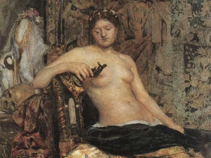 1856-Michail Aleksandrovič Vrubel - Un modello in un contesto rinascimentale